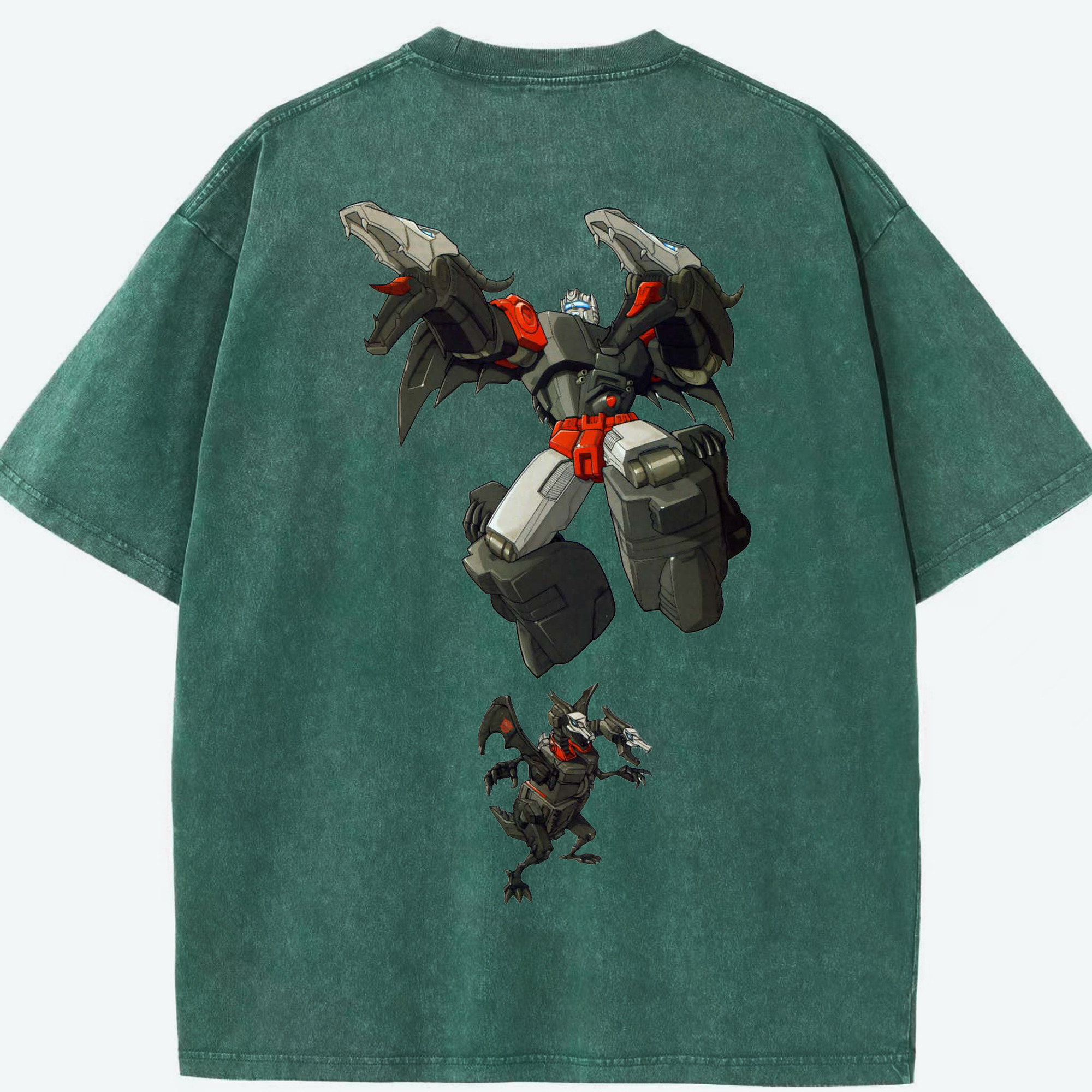 （画像用）  綿100% ヴィンテージ風 半袖Tシャツ（背面プリント）